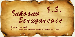 Vukosav Strugarević vizit kartica
